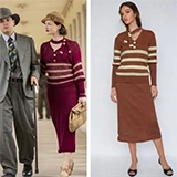 Suaugusiųjų Bonnie ir Clyde kostiumas