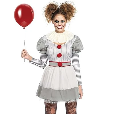 Pennywise moteriškas Helovino kostiumas